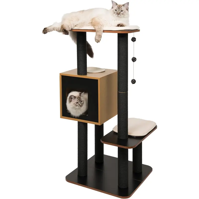 Catit Vesper Cat Furniture V High Base Black