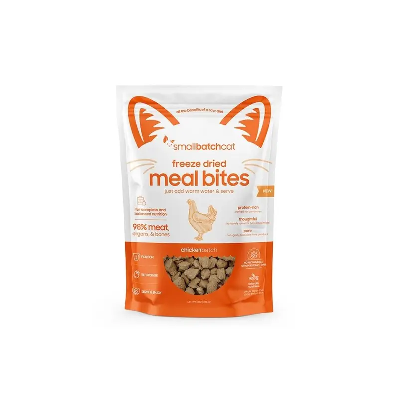 Small Batch Cat Freeze Dried Chicken Meal Bites 10oz