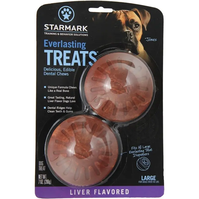 Starmark Everlasting Treats Liver Flavor Dog Dental Treats