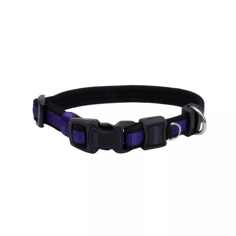 Coastal Inspire 1in Wide 14-20in Dog Collar Purple