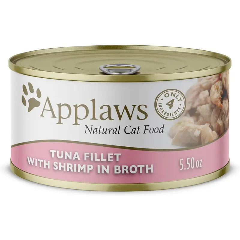 Applaws Canned Cat Food 2.47oz Tuna Shrimp