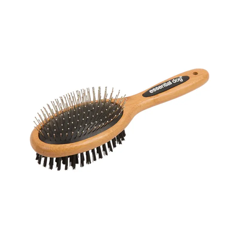 Natural Bamboo Two-Sided Brush: Dogs & Cats