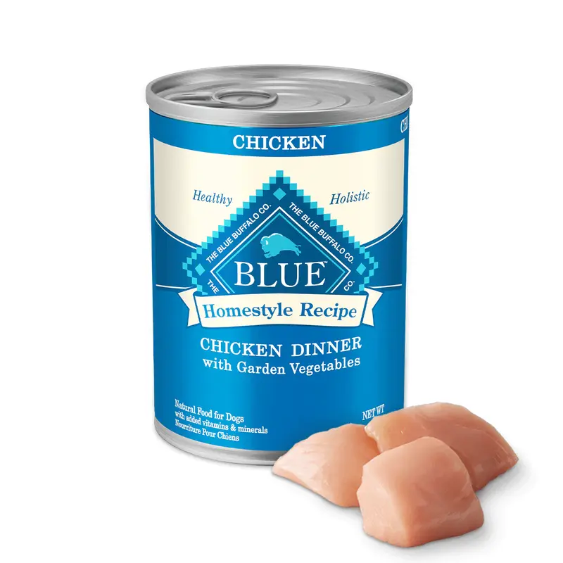 Blue Buffalo Adult Homestyle Chicken, Brown Rice & Garden Vegetables Wet Dog Cans (12.5oz)
