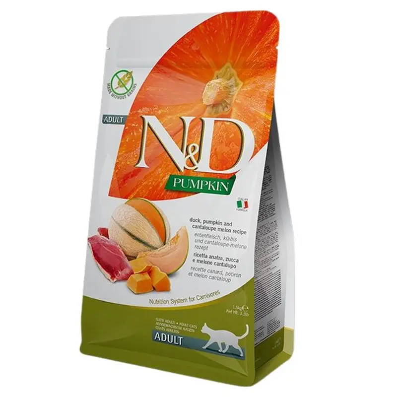 Farmina N&D Pumpkin Grain Free Dry Cat Food - Duck & Cantaloupe - 3.3lb Bag