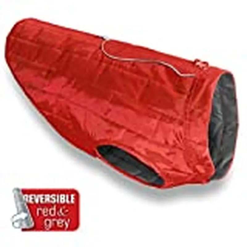 Kurgo Loft Dog Coat, Extra Large, Chili Red & Dark Charcoal