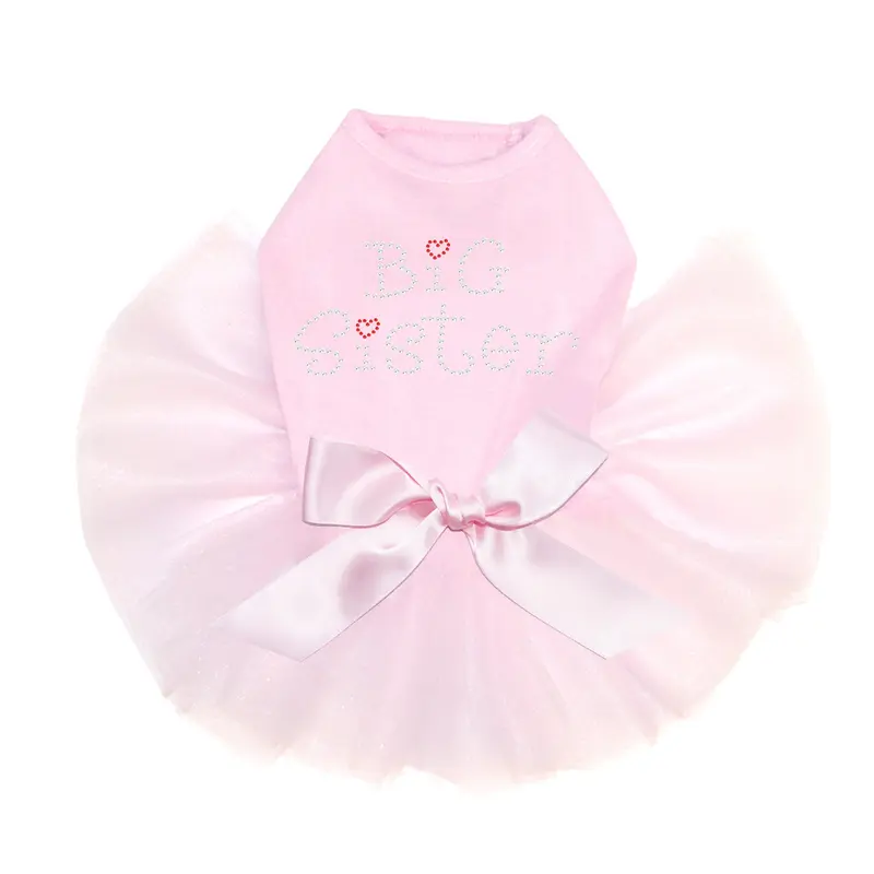 Big Sister with Red Heart - Custom Tutu
