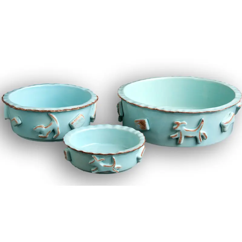 Dog Food/Water bowl - Baby Blue