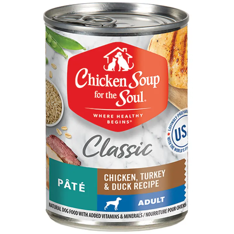 Chicken Soup Adult Chicken, Turkey and Duck Wet Dog Can (13oz)