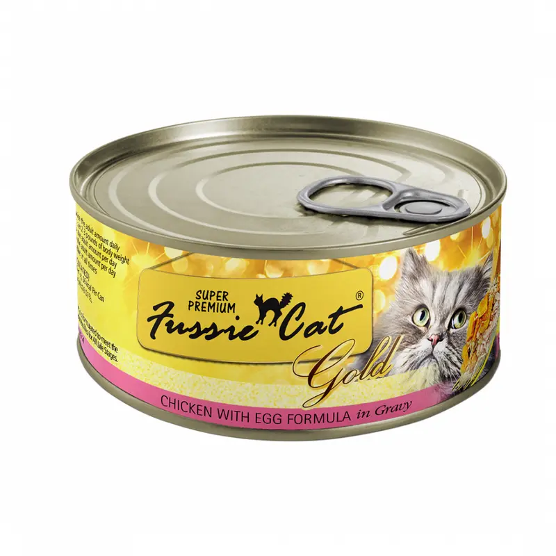 Fussie Cat Super Premium Grain Free Chicken with Egg in Gravy Canned Cat Food
