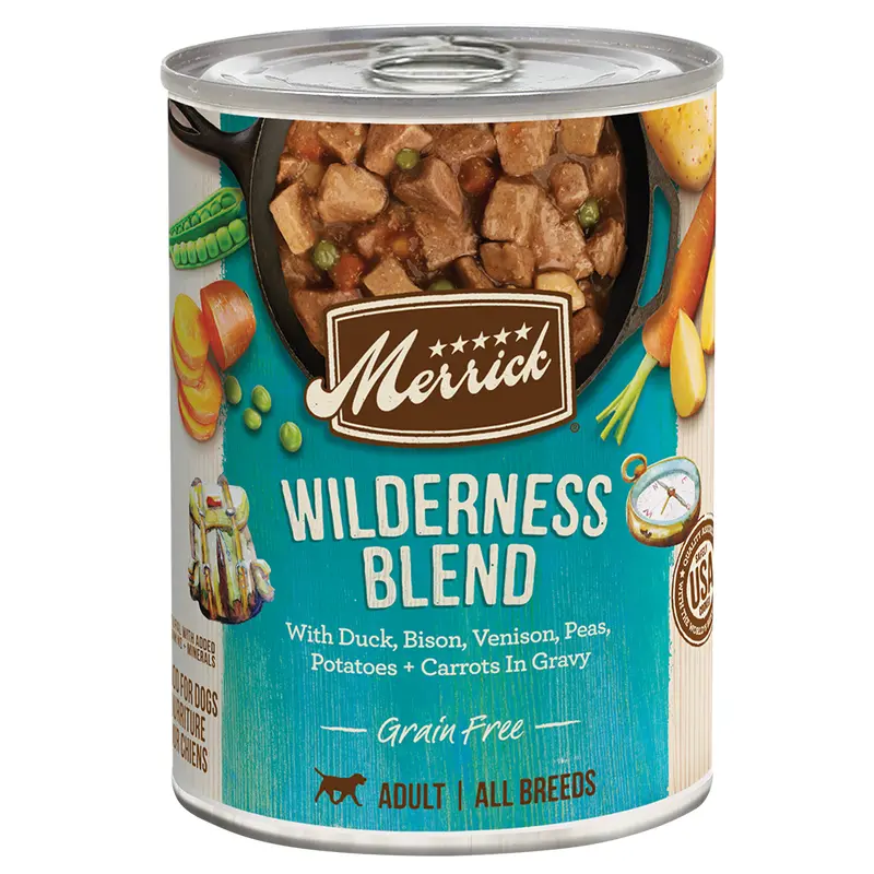 Merrick Grain Free Wilderness Blend Wet Dog Food (12.7oz)
