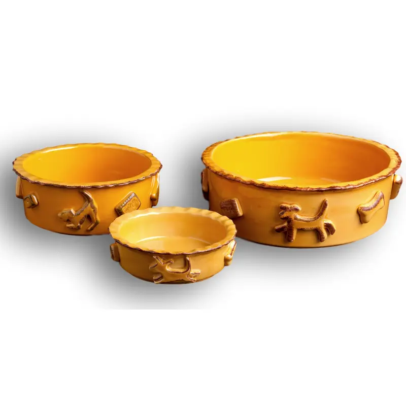 Dog Food/Water bowl - Caramel