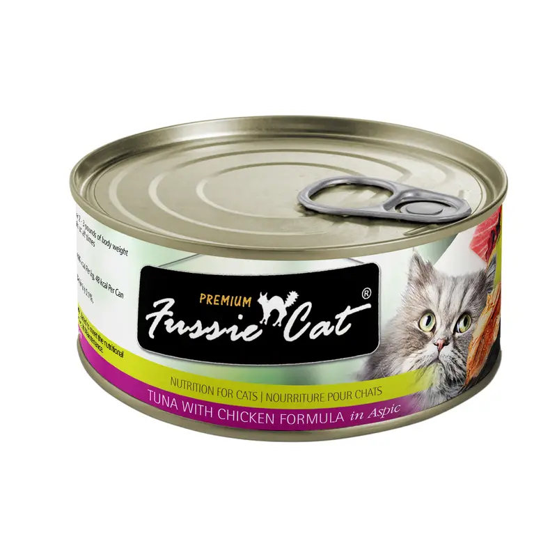 Fussie Cat Premium- Tuna With Chicken Formula In Aspic (2.82oz)