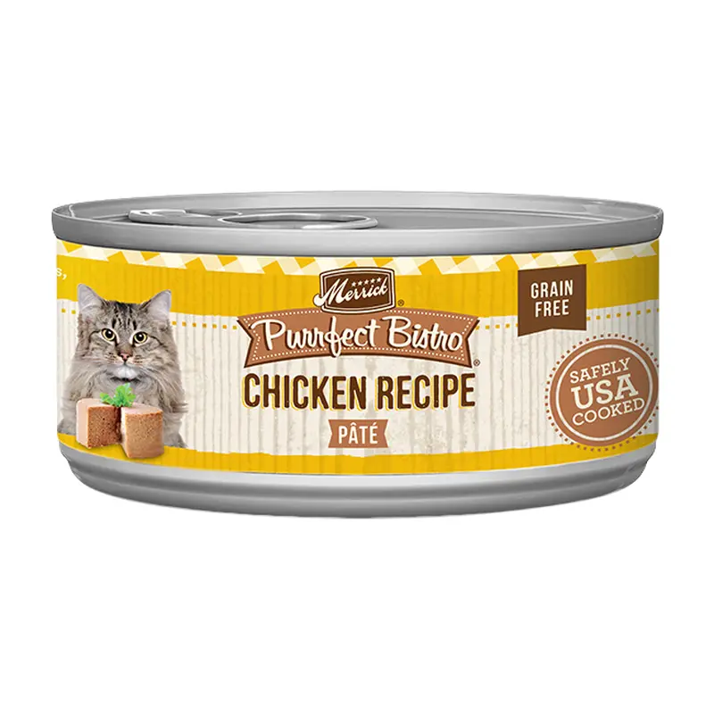 Merrick Purrfect Bistro Grain Free Adult Chicken Pate Cat Food (3oz)