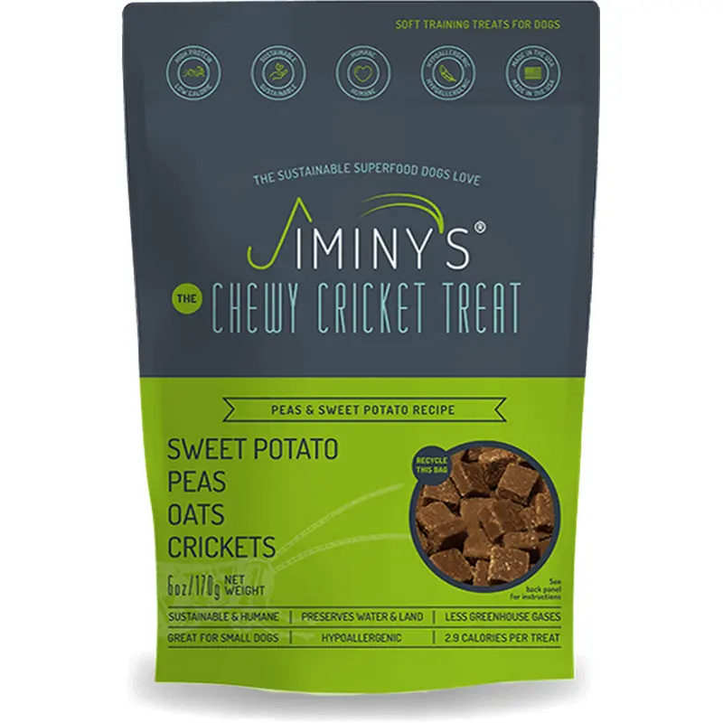 Jiminys Crickets Chewy Sweet Potato & Peas