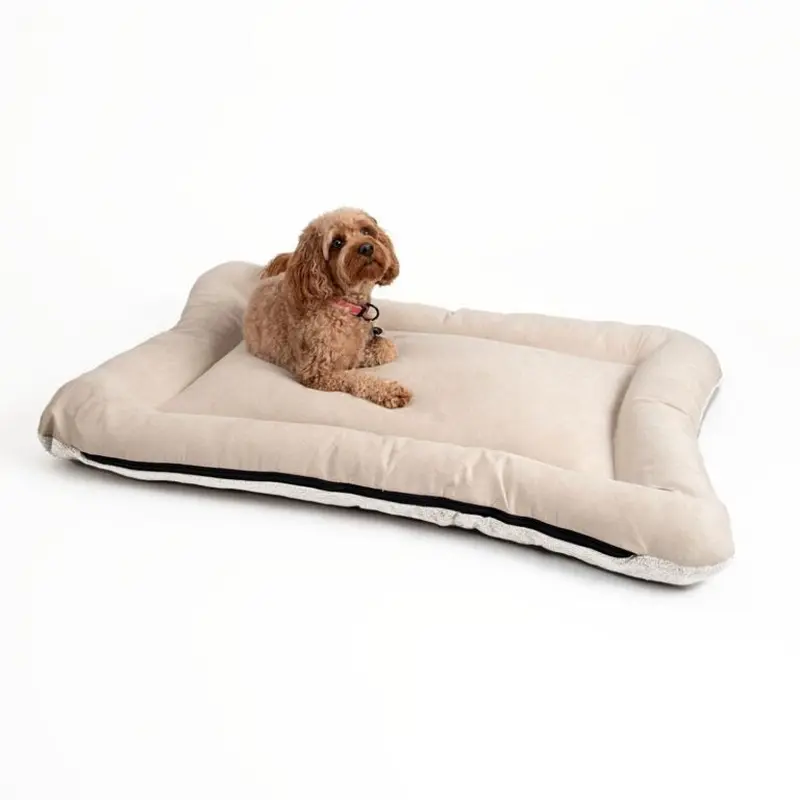 Snoozer All Day Reversible Dog Bed Small Bucksin Ivory