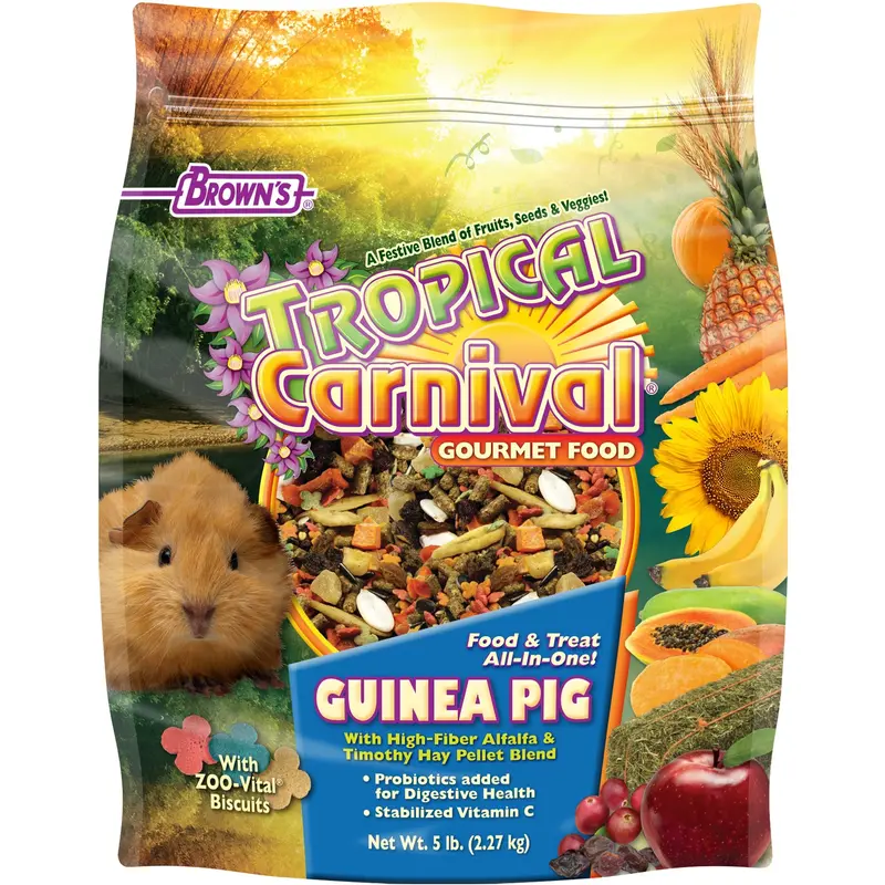 Brown's Tropical Carnival Guinea Pig Small Animal Food 5lb