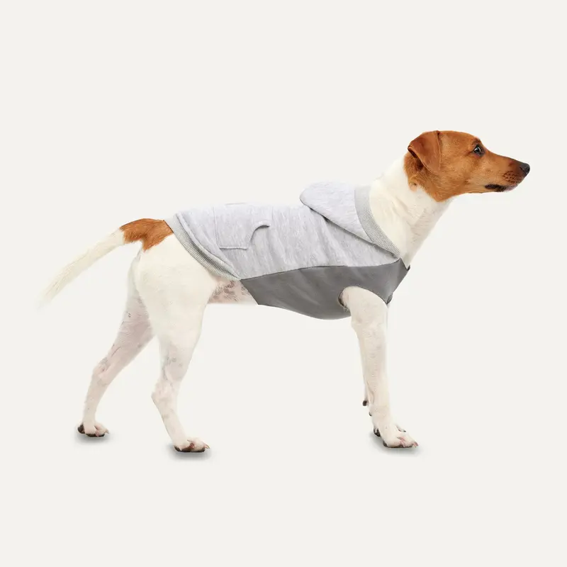 Gooeez Kangaroos Fleece Hoodie for Dogs Grey eXtra Small