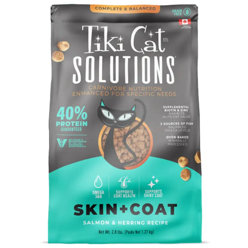 Tiki Cat Solutions Skin & Coat Salmon & Herring 2.8 lb