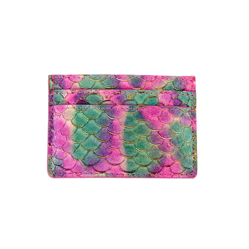Mermaid Collection. Stunning Custom Colored Tilapia Card Wallet.