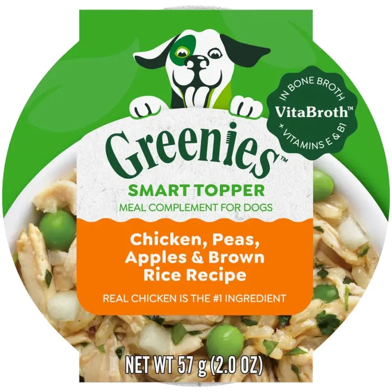 Greenies Smart Topper Dog Chicken, Apple, Brown Rice & Peas (2oz)