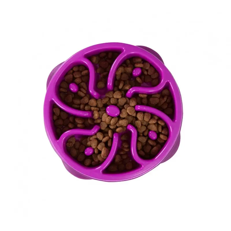 Outward Hound Fun Feeder Slo-Bowl Mini Purple