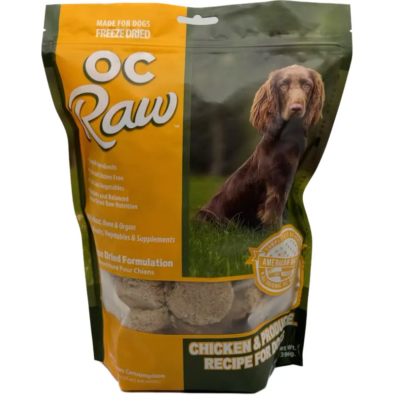 OC Raw Freeze Dried Chicken & Produce Sliders 14 oz.