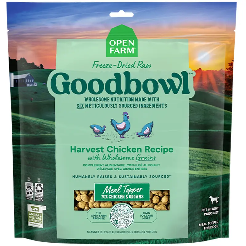 Open Farm Dog Goodbowl FDR Morsels Chicken&WhlsmGrains 23oz