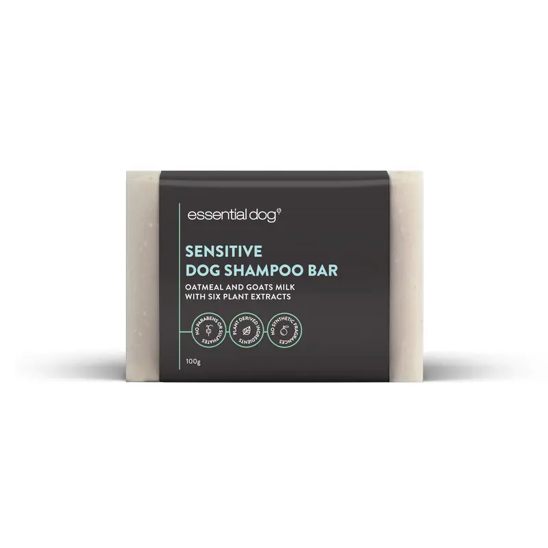 Solid Dog Shampoo Bar (Sensitive): Oatmeal, Lavender & Geranium