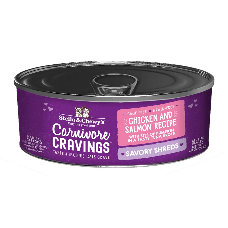 Stella & Chewy's Cat Carnivore Cravings Savory Shreds Chicken & Salmon