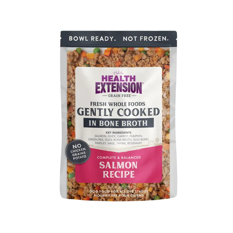 Health Extension Gently Cooked Grain Free Salmon And Duck Dog Food 9oz