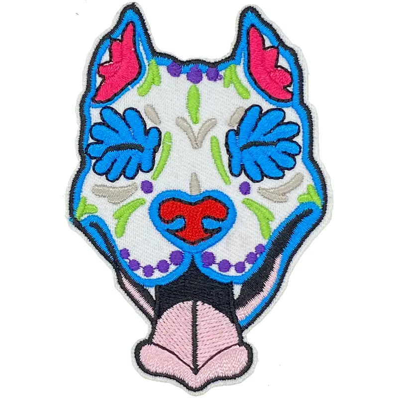 Pit Bull Sugar Skull  - Patch