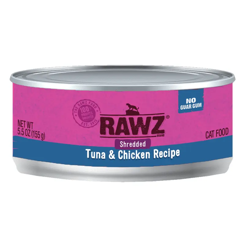 Rawz Shreds Cat Food   5.5oz Tuna and Chicken