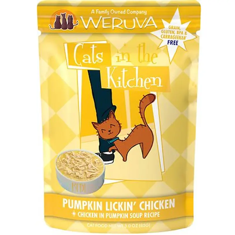 Weruva Cats in the Kitchen Pumpkin Lickin' Chicken in Pumpkin Soup Pouch