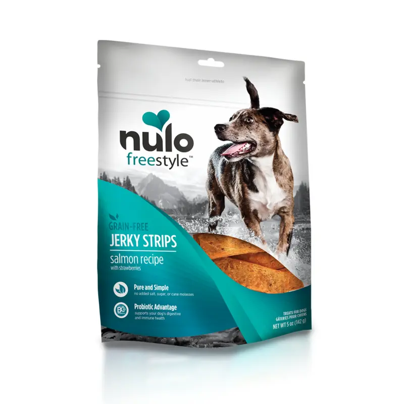 Nulo Dog Jerky Grain Free Salmon & Strawberries