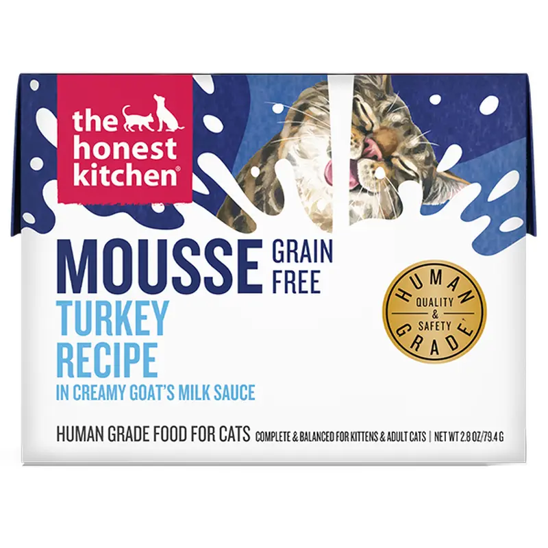 The Honest Kitchen Cat Mousse Grain Free Turkey in Goat Milk 2.8oz