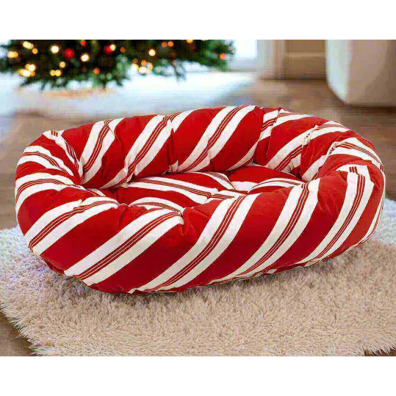 Donut Bed Sale-Peppermint Stripe