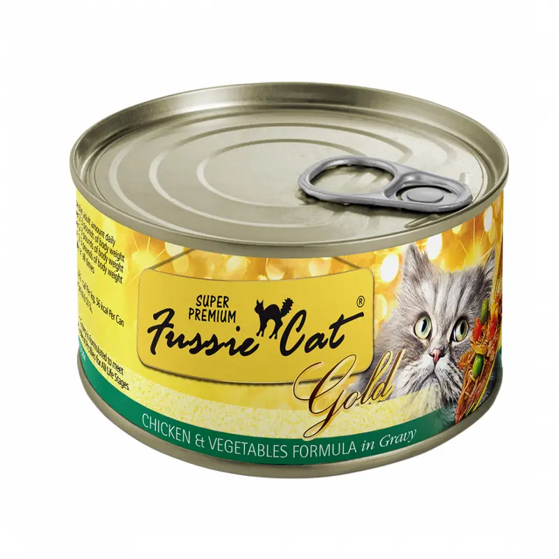 Fussie Cat Chicken & Vegetables with Gravy Canned Cat Food
