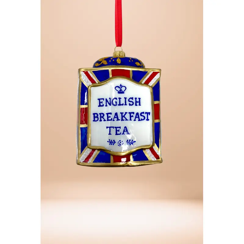 Union Jack Tin Glass Ornament