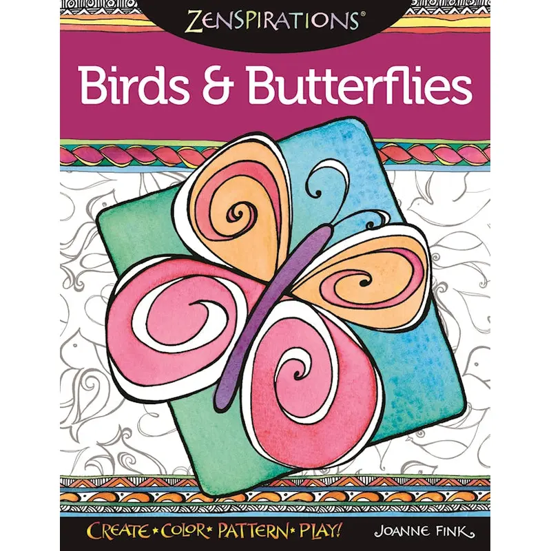 Zenspirations Coloring Book Birds & Butterflies