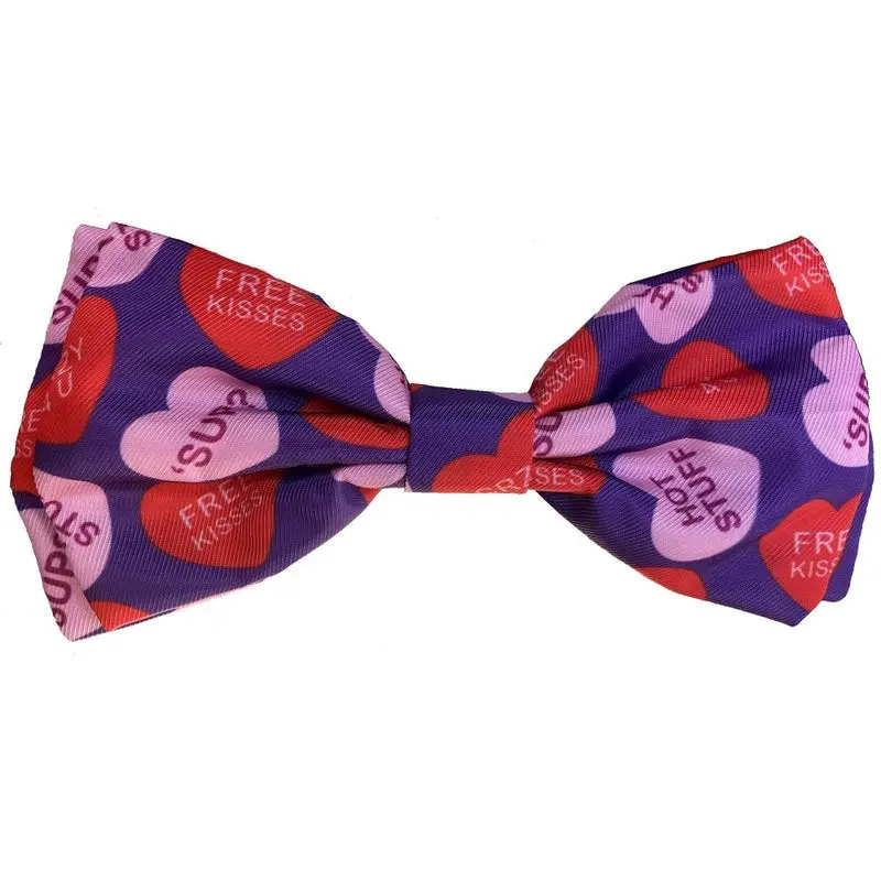 Huxley & Kent Convo Hearts Bow Tie Large