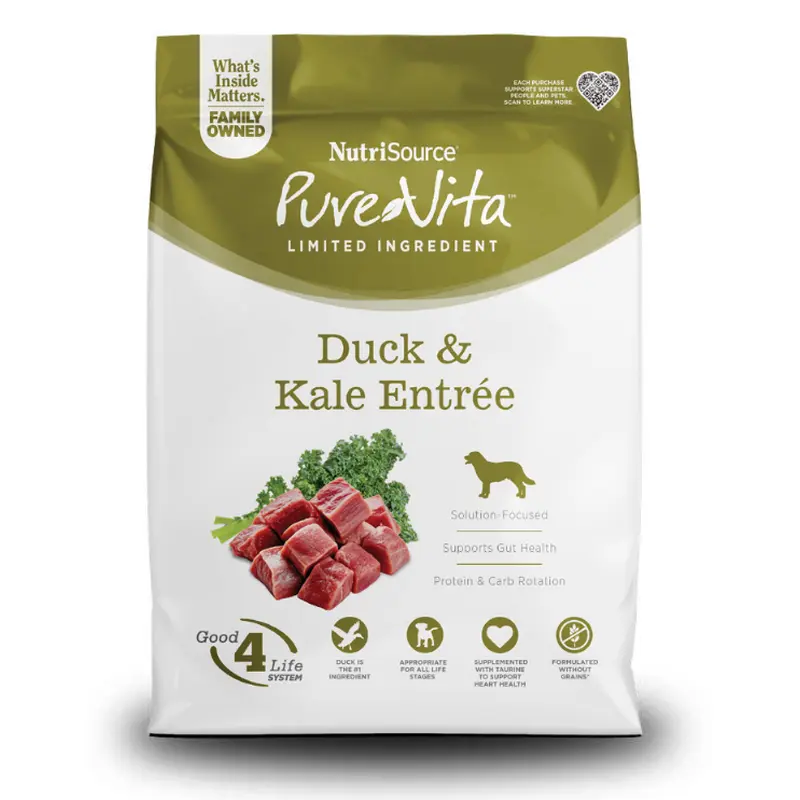 Pure Vita Grain-Free Duck & Kale Formula