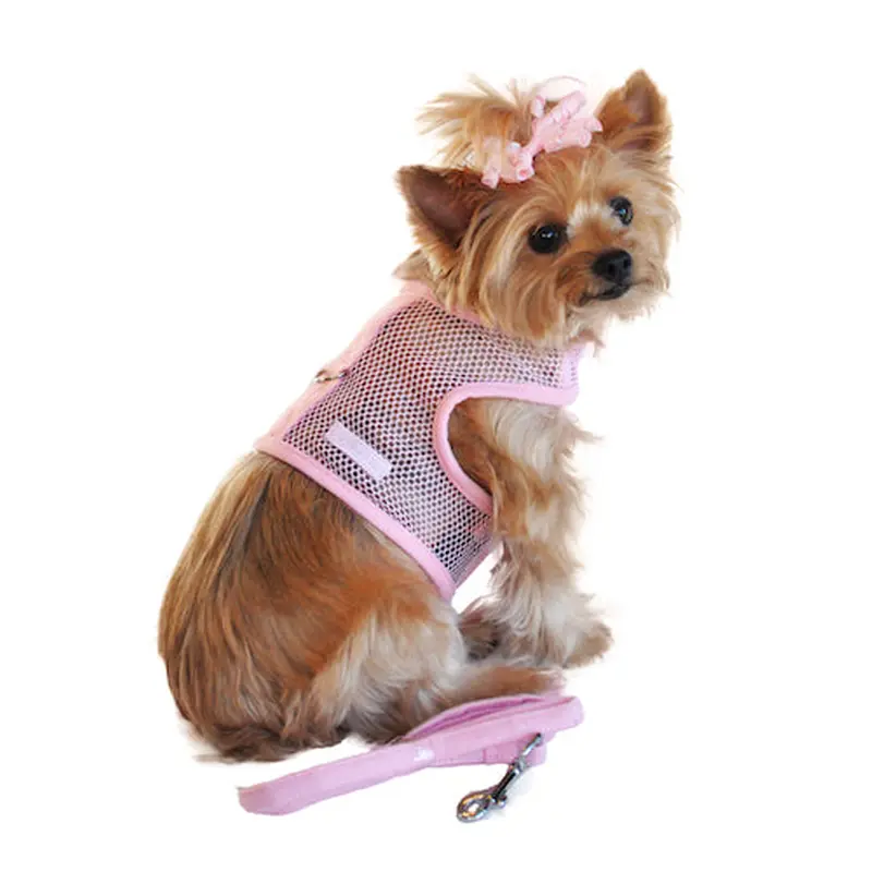 Cool Mesh Dog Harness - Solid Pink