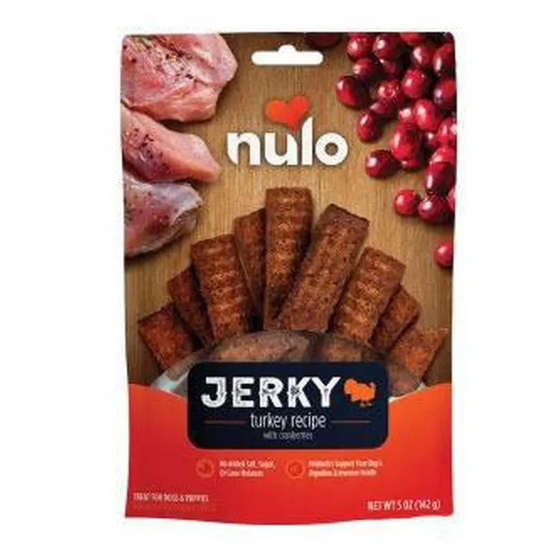 Nulo treats Jerky Strip Turkey/Cranberry 5oz