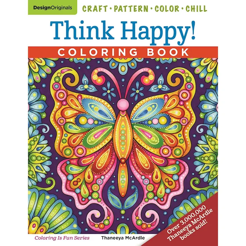 Think Happy! Coloring Book