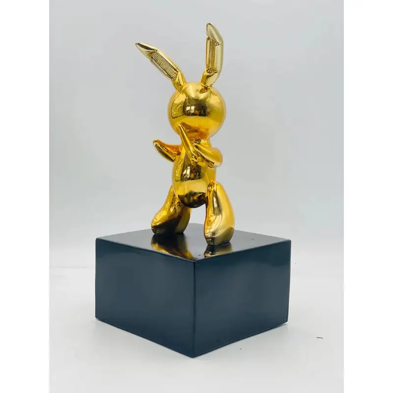 Gold Balloon Rabbit Statue