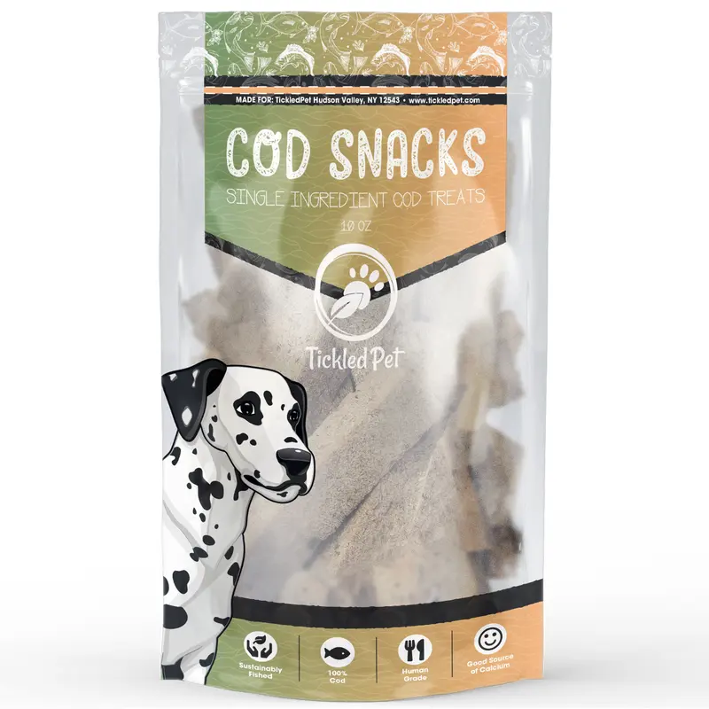 Tickled Pet Icelandic Codfish Dog Snacks (10oz)
