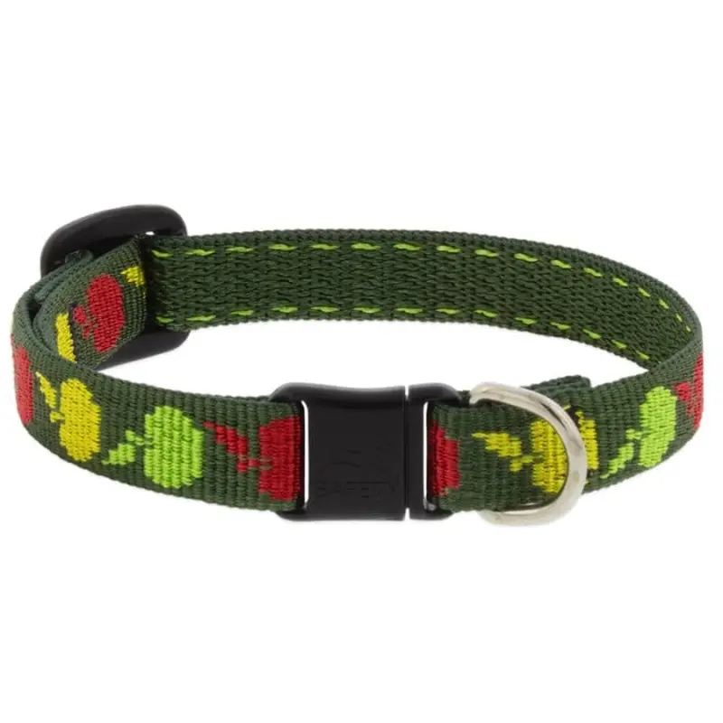 Lupine MicroBatch Safety Cat Collar 1/2" x 8-12" Apple Garden