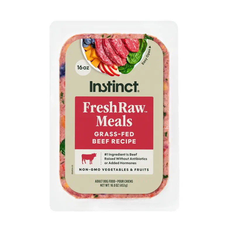 Nature's Variety Instinct Dog Food Fresh Raw Meals for Dogs 8oz Beef