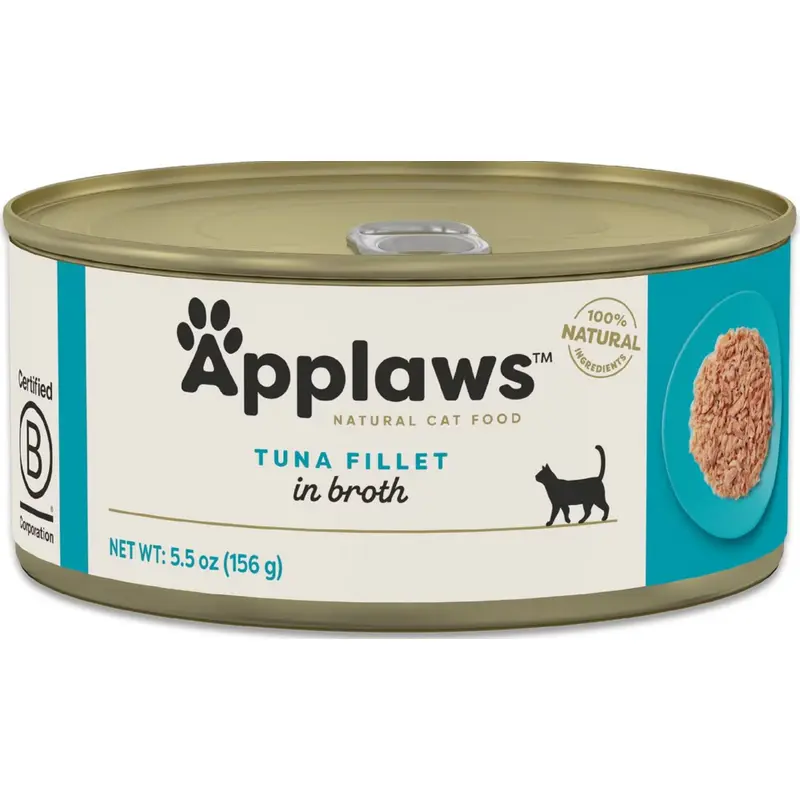 Applaws Natural Wet Cat Food Tuna Fillet with Cheese in Broth
