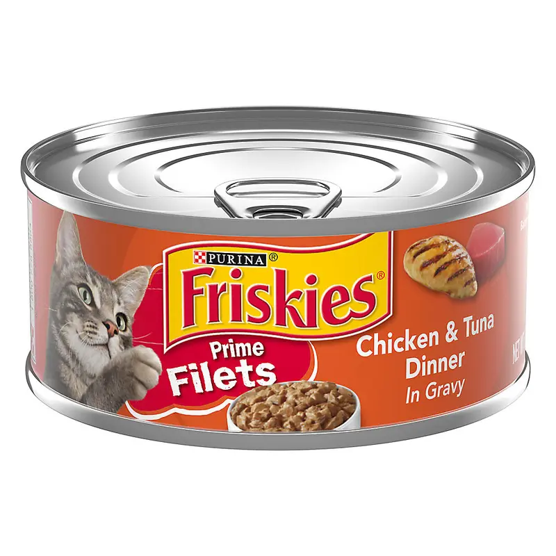 Friskies Prime Filets Chicken & Tuna in Gravy Wet Cat Food (5.5oz)
